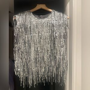 Rag & Bone Billie sequin top size small NWT